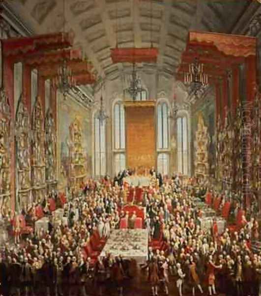 Coronation Banquet of Joseph II in Frankfurt 1764 - view 1