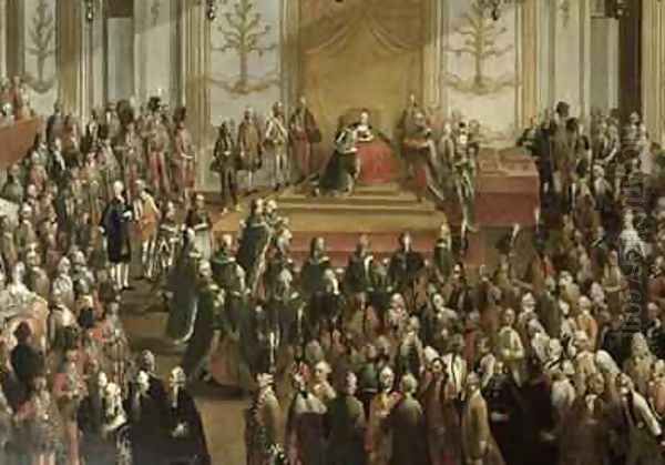 Maria Theresa at the Investiture of the Order of St Stephen 1764 - view 1