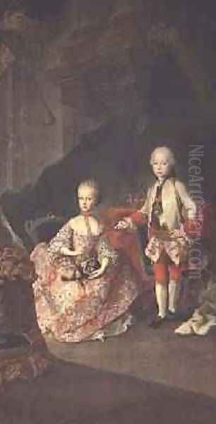 Two children of Empress Maria Theresa of Austria 1717-80 Leopold 1747-92 - view 1