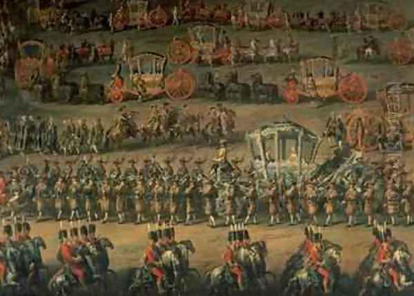 The arrival of Isabella of Parma on the occasion of her wedding to Joseph II - view 1