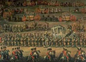The arrival of Isabella of Parma on the occasion of her wedding to Joseph II
