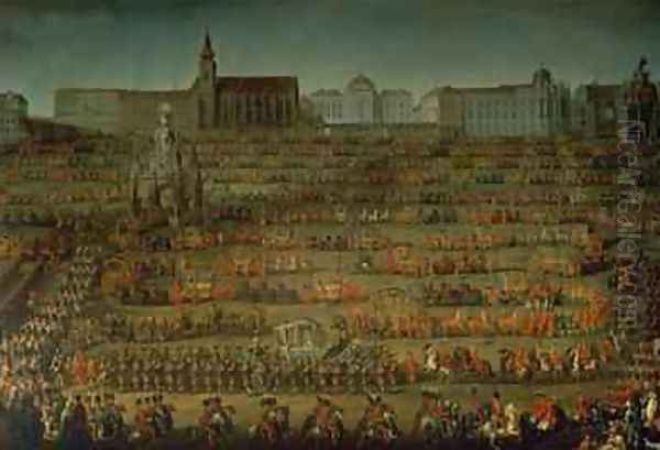 The Arrival of Isabella of Parma on the occasion of her wedding to Joseph II 1760 - view 1
