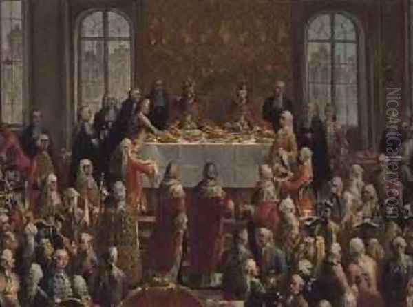 The Coronation Banquet of Joseph II 1741-90 Emperor of Germany 1764 - view 1