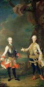 Joseph and Leopold sons of Francis I and Maria Theresa of Austria