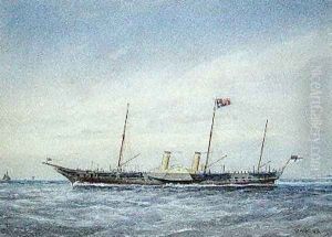 The Royal Yacht Osbourne 1876 by William Frederick Mitchell