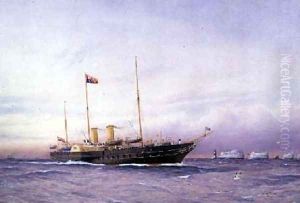 HM Yacht Osborne 1896 by William Frederick Mitchell