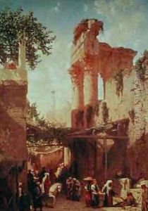 A Road in Cairo by Prosper-Georges-Antoine Marilhat