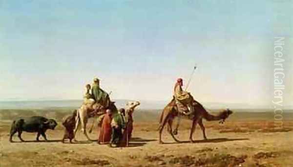 Syrian Arabs in the Desert - view 1