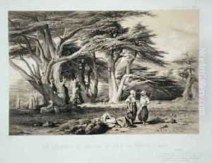 The Cedars of Lebanon by Prosper-Georges-Antoine Marilhat