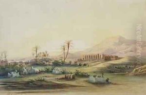 Valley of the Nile with the Ruins of the Temple of Seti I 1844