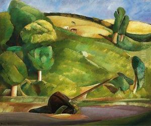 Sailing Boat In A Cubist Landscape Sailing Boat In A Cubist Landscape