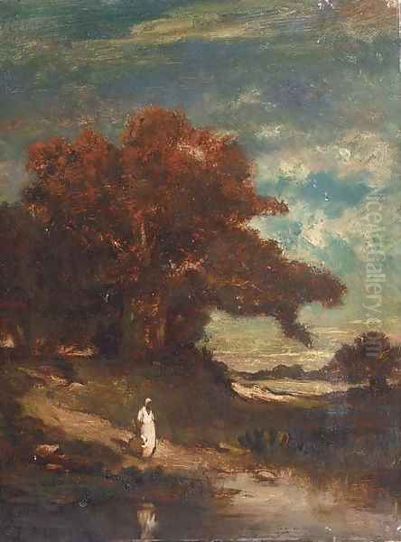 A watercarrier at the river's edge - view 1