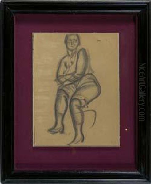 Sitzende Frau. - view 1