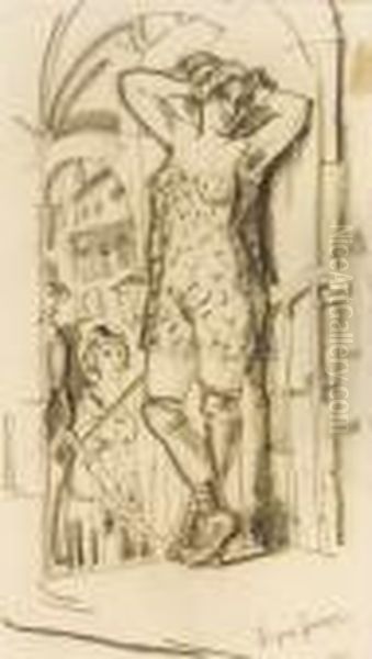 Prostitute In Doorway - view 1