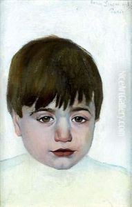 Portrait De Jeune Garcon by Boris Dmitrievich Grigoriev