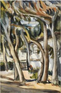 The Garden At Villa Borisella by Boris Dmitrievich Grigoriev
