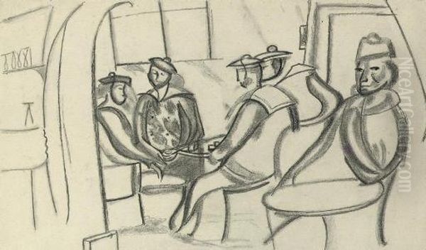 Sailors In A Bar, From The Cycle
Boui Bois Au Bord De La Mer - view 1