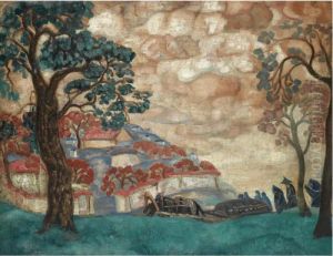 Funeral by Boris Dmitrievich Grigoriev