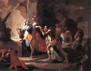 Rebecca and Eliezer 1745-50 by Franz Anton Maulbertsch