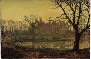 The Old Grange At Sunset by John Atkinson Grimshaw