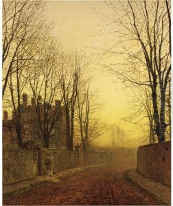 An Autumn Lane by John Atkinson Grimshaw