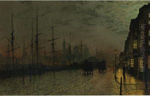 Prince's Dock, Hull by John Atkinson Grimshaw