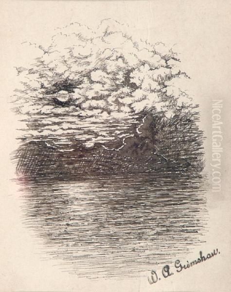 An Impression Of Thunderstorm And Moonlight From Front Door - view 1