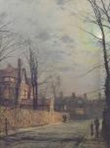 Moonlit Street Scene - view 1