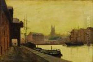 Gloucester Dock by John Atkinson Grimshaw