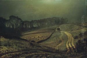 The Harvest Moon by John Atkinson Grimshaw