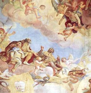 Triumph of the Trinity (detail) 1771 72