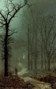Lovers In A Wood By Moonlight