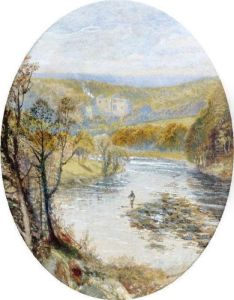 Barden Tower And The Wharfe At Bolton Woods, Yorkshire