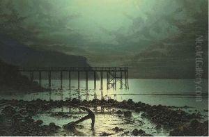 Low-tide By Moonlight by John Atkinson Grimshaw