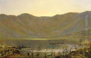 Sun-dip, The Home Of The Heron by John Atkinson Grimshaw