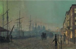 Humber Dockside, Hull by John Atkinson Grimshaw