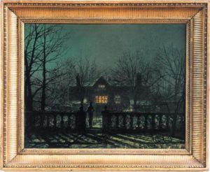 The Figure At The Gate by John Atkinson Grimshaw
