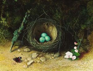 Still Life With Bird's Nest by John Atkinson Grimshaw