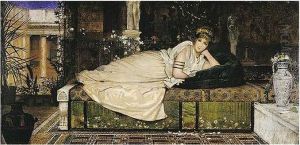 Lady In A Classical Interior by John Atkinson Grimshaw