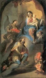 St Stephen Offering his Crown to Virgin Mary 1772 74