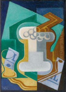 Verre Et Fruits by Juan Gris