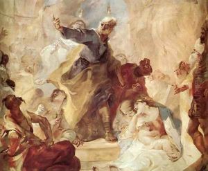 St Peter Preaching (detail) 1758