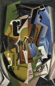 Violon Et Journal by Juan Gris