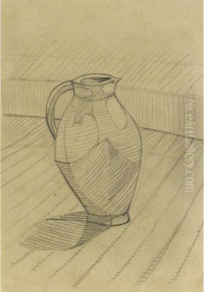 Etude De Pichet - Rectoetude De Bol Et Verre - Verso - view 1