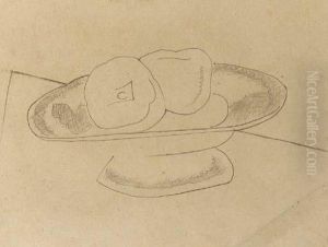 Compotier Aux Deux Pommes by Juan Gris