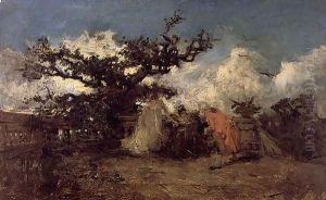 Escena de jardín (Boceto) (Scene of garden (Sketch))