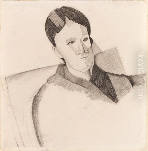 Portrait De Madame Cezanne (d'apres Paul Cezanne) - view 1