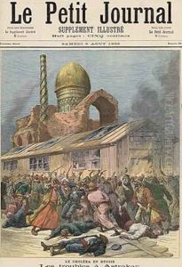 Cholera in Russia The Troubles in Astrakhan from Le Petit Journal 6th August 1892 by Henri Meyer