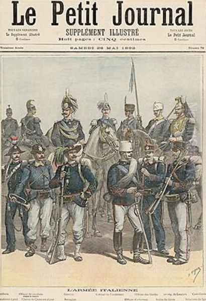 The Italian Army from Le Petit Journal 28th May 1892 - view 1