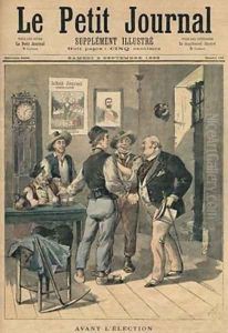Before the election illustration from Le Petit Journal Supplement Illustre 2nd September 1893 Before the election illustration from Le Petit Journal Supplement Illustre 2nd September 1893